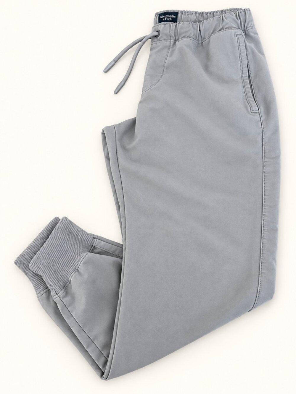 Abercrombie & Fitch Men’s Joggers Small Gray Stretch Athletic Pants